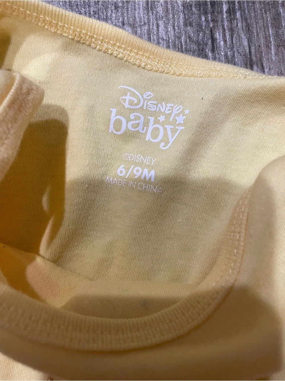 Disney Yellow Princess Belle Tutu Bodysuit with Gold Accents